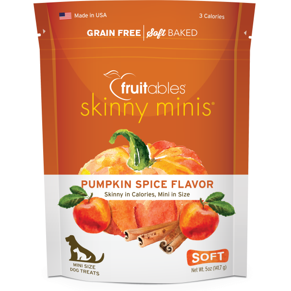 Fruitables - Skinny Mini Dog Treats Pumpkin &amp; Spice - 141g