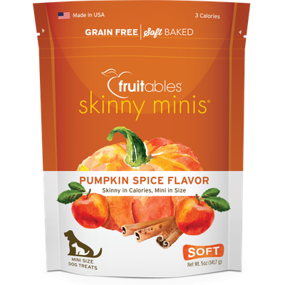 Fruitables - Skinny Mini Dog Treats Pumpkin &amp; Spice - 141g
