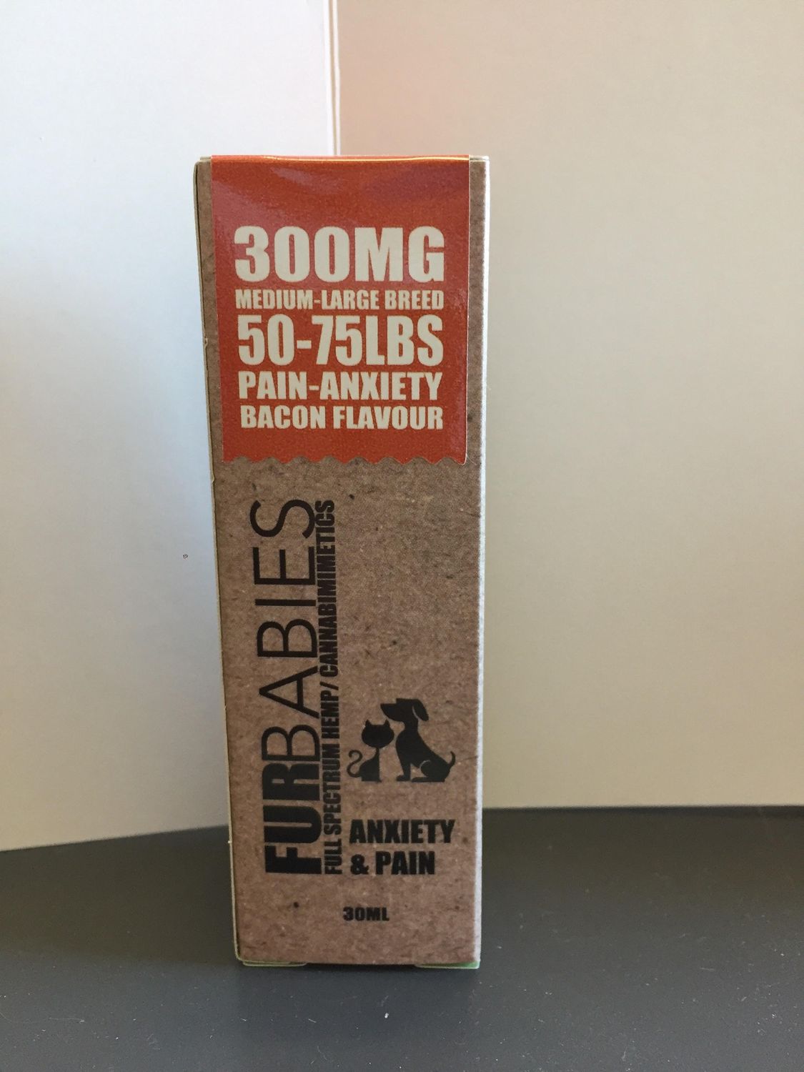 Med-Large Breed-Pet Oral Drops - Natural or Bacon 30mL - 300MG