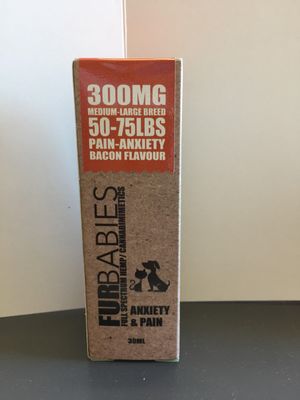 Med-Large Breed-Pet Oral Drops - Natural or Bacon 30mL - 300MG