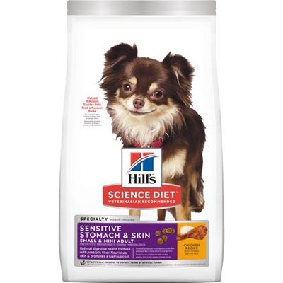 Science Diet Adult Sensitive Stomach &amp; Skin Small &amp; Mini Chicken Recipe Dog Food, 15 Lb