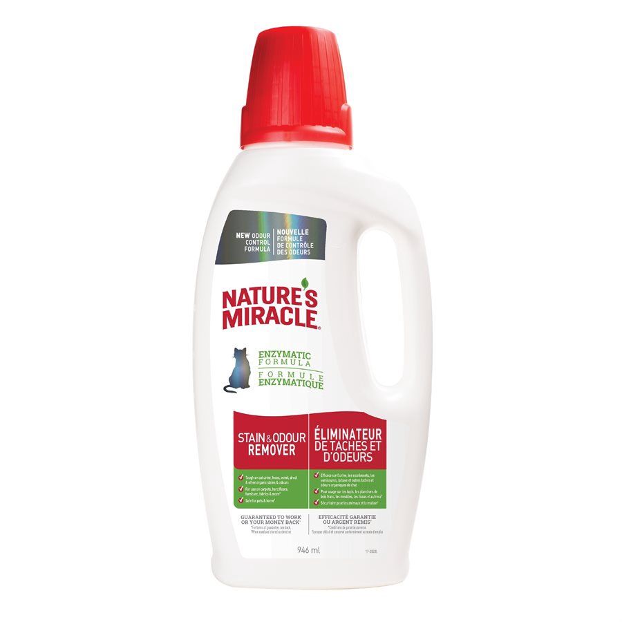 Spectrum Nature's Miracle Just for Cats Stain &amp; Odor Remover Bottle 32oz