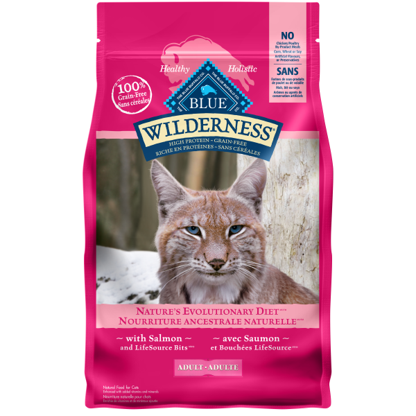 Blue Buffalo - Wilderness Grain Free Adult Cat Food - Salmon - 5lbs