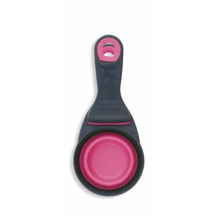 Dexas Popware Collapsible KlipScoop Pink 1/2cup 4 oz for Pets