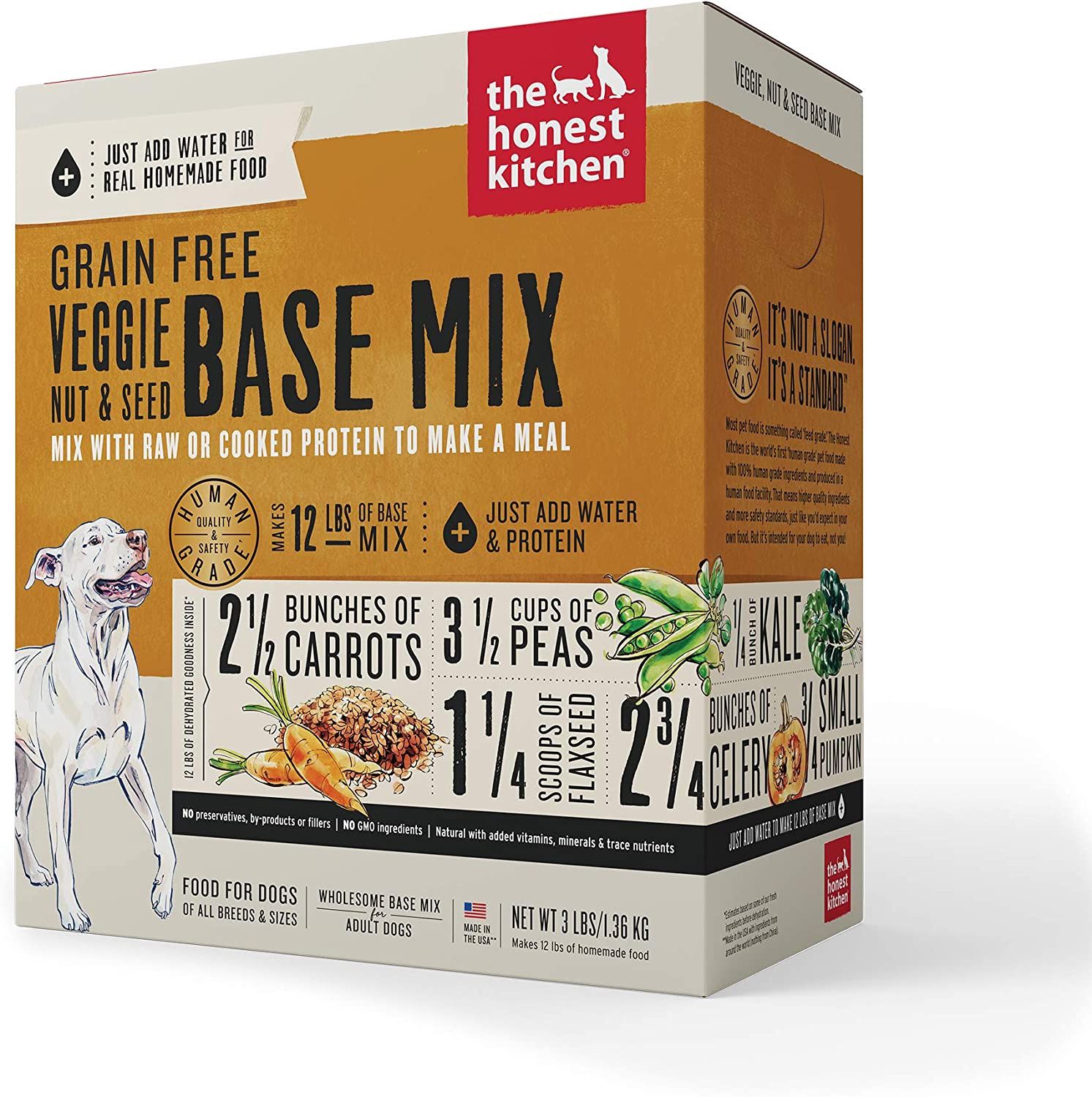Honest Kitchen Human Grade Dehydrated Wholesome Base Mix for Dogs