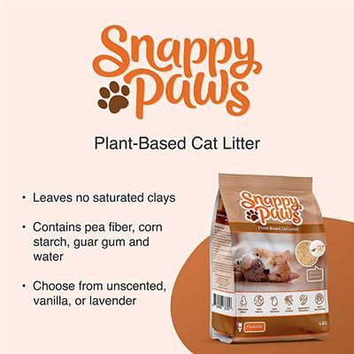 Snappy Paws Plant Based Cat Litter - Vanilla Scented