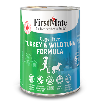 FirstMate - Free Run Turkey/Wild Tuna Wet Cat Food - 345g