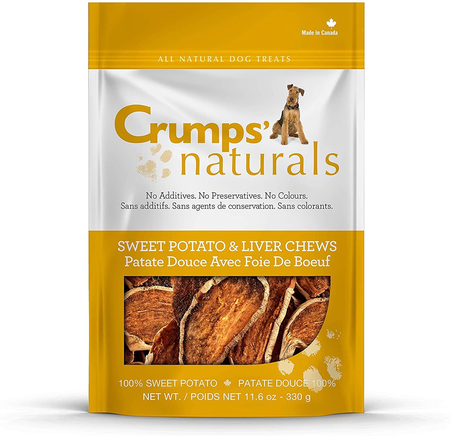 Crumps Naturals - Sweet Potato &amp;  Liver Chews - 11.6oz