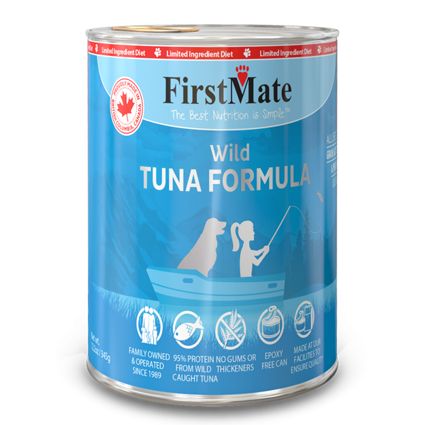 FirstMate - Limited Ingredient Diet Grain Free Canned Dog Food Wild Tuna Formula - 345g