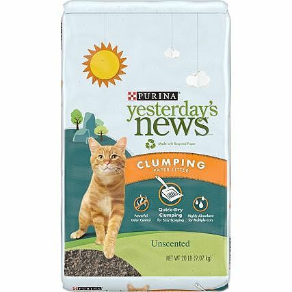 Yesterday's News Clumping cat Litter - 4.5kg