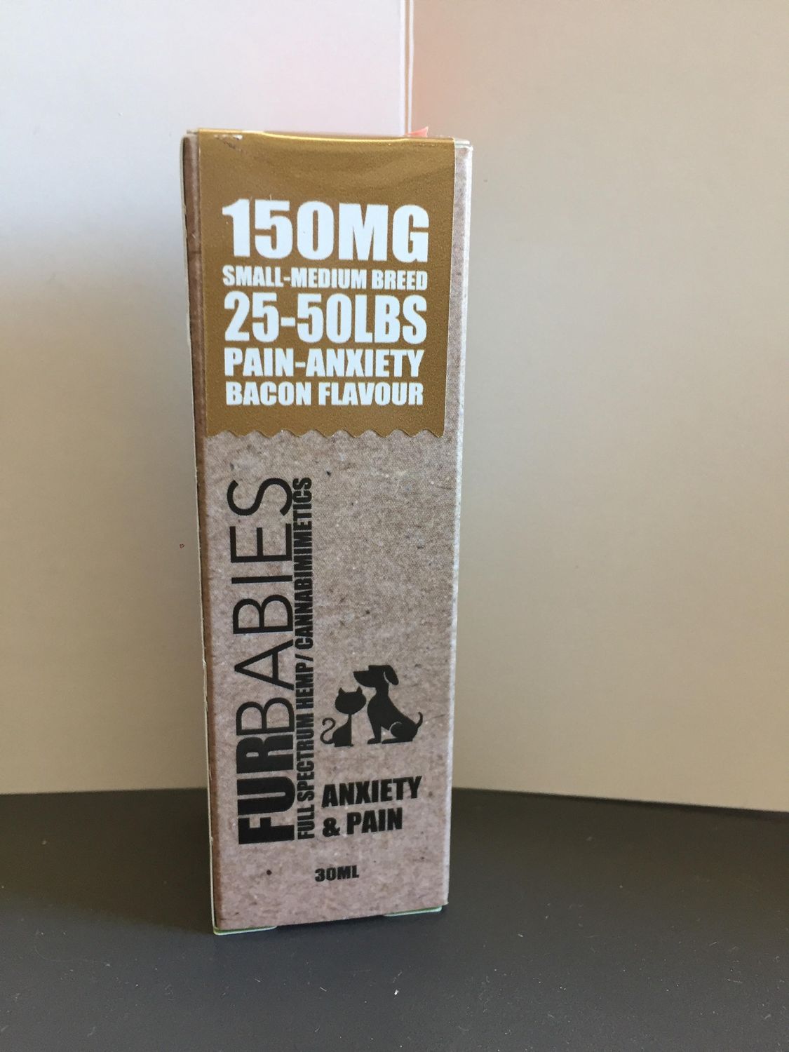 Small-Medium Breed-Large Cat-Pet Oral Drops - Natural or Bacon 30mL - 150MG