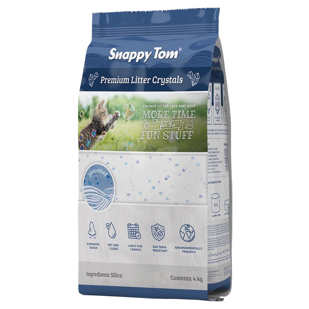 Snappy Tom Crystal Natural Scent Litter - 8.8lbs
