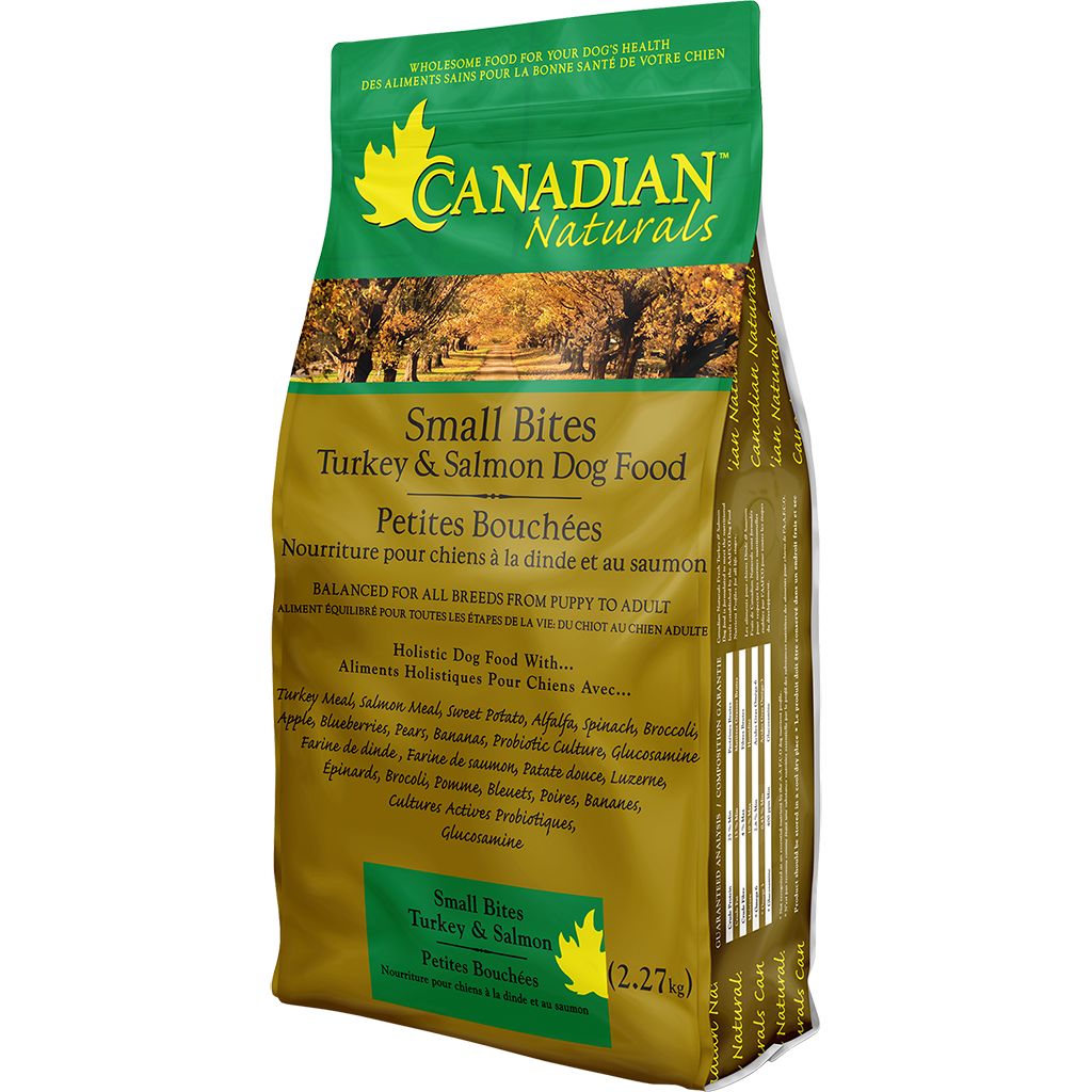 Canadian Naturals - Turkey &amp; Salmon Small Bites Dry Dog Food - 5lbs