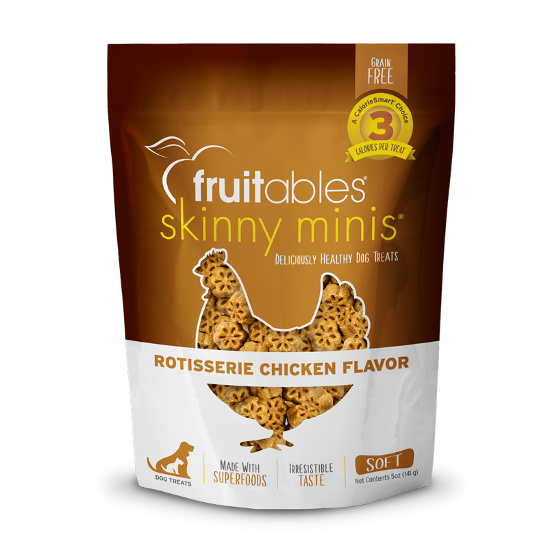 Fruitables - Skinny Minis Dog Treats Rotisserie Chicken - 141g