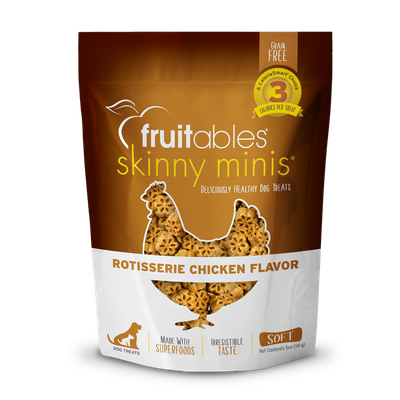 Fruitables - Skinny Minis Dog Treats Rotisserie Chicken - 141g