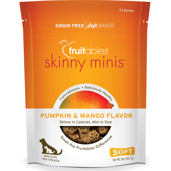 Fruitables - Skinny Mini Dog Treats Pumpkin &amp; Mango - 141g