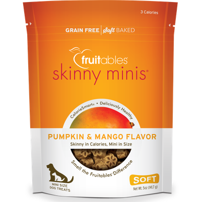 Fruitables - Skinny Mini Dog Treats Pumpkin &amp; Mango - 141g