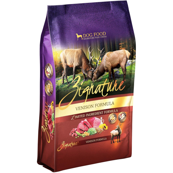 Zignature - Grain Free Venison Formula Dry Dog Food - 4lbs