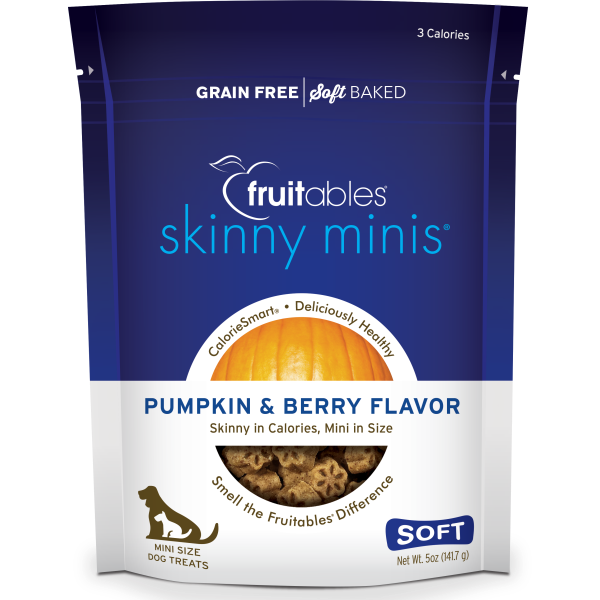 Fruitables - Skinny Mini Dog Treats Pumpkin &amp; Berry - 141g