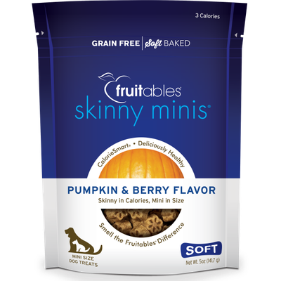 Fruitables - Skinny Mini Dog Treats Pumpkin &amp; Berry - 141g
