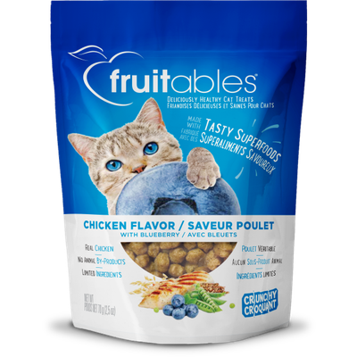 Fruitables - Cat Crunchy Treats Chicken &amp; Blueberry - 70g