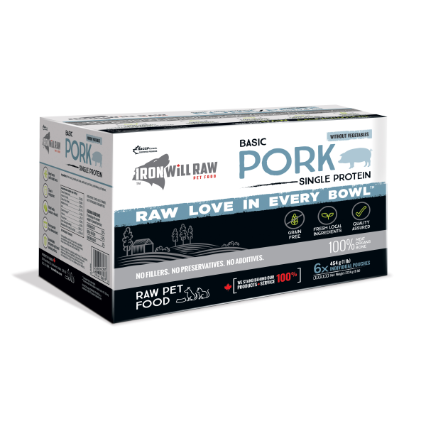 Iron Will Raw - GF Basic Pork Single Protein - 6/1lb