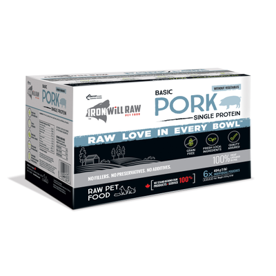 Iron Will Raw - GF Basic Pork Single Protein - 6/1lb
