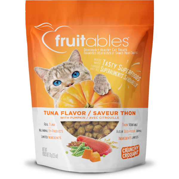 Fruitables - Cat Crunchy Treats Tuna &amp; Pumpkin - 70g