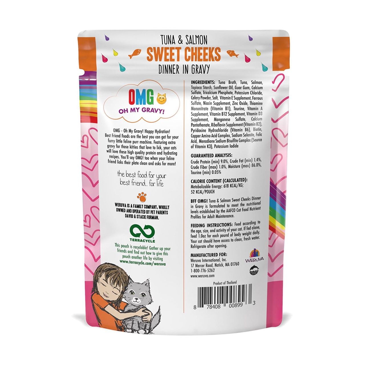 BFF - Tuna &amp; Salmon Sweet Cheeks Recipe in Gravy Cat Food Pouch