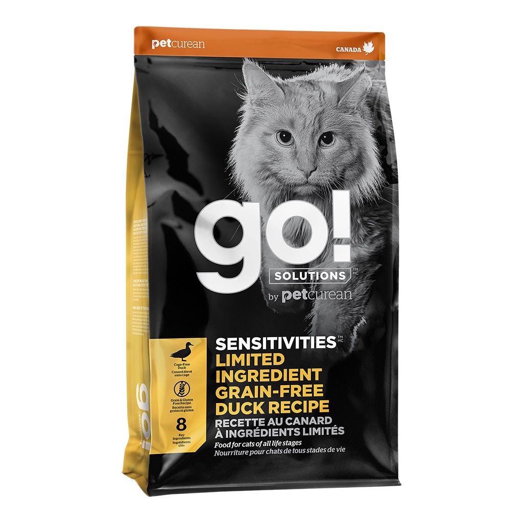 GO! - Sensitivities Cat Food - Limited Ingredient Diet Gluten Free Duck - 8lbs