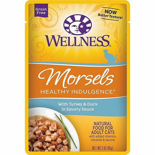 Wellness - Cat Morsels Turkey &amp; Duck in Sauce - 3OZ
