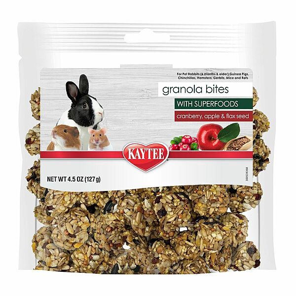 Kaytee - Granola Bites Cranberry, Apple &amp; Flax  - 10OZ