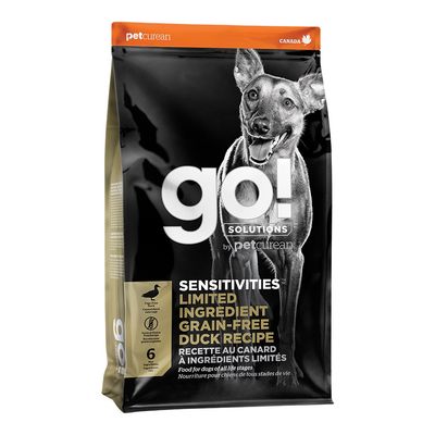 GO! - Sensitivities - LID Gluten Free Duck Dry Dog Food - 22lbs