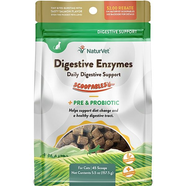Naturvet -Scoopables Digestive Enzymes Cat - 5.5OZ