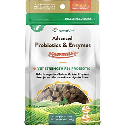 Naturvet - Scoopables Advanced Probiotics &amp; Enzymes - 11OZ