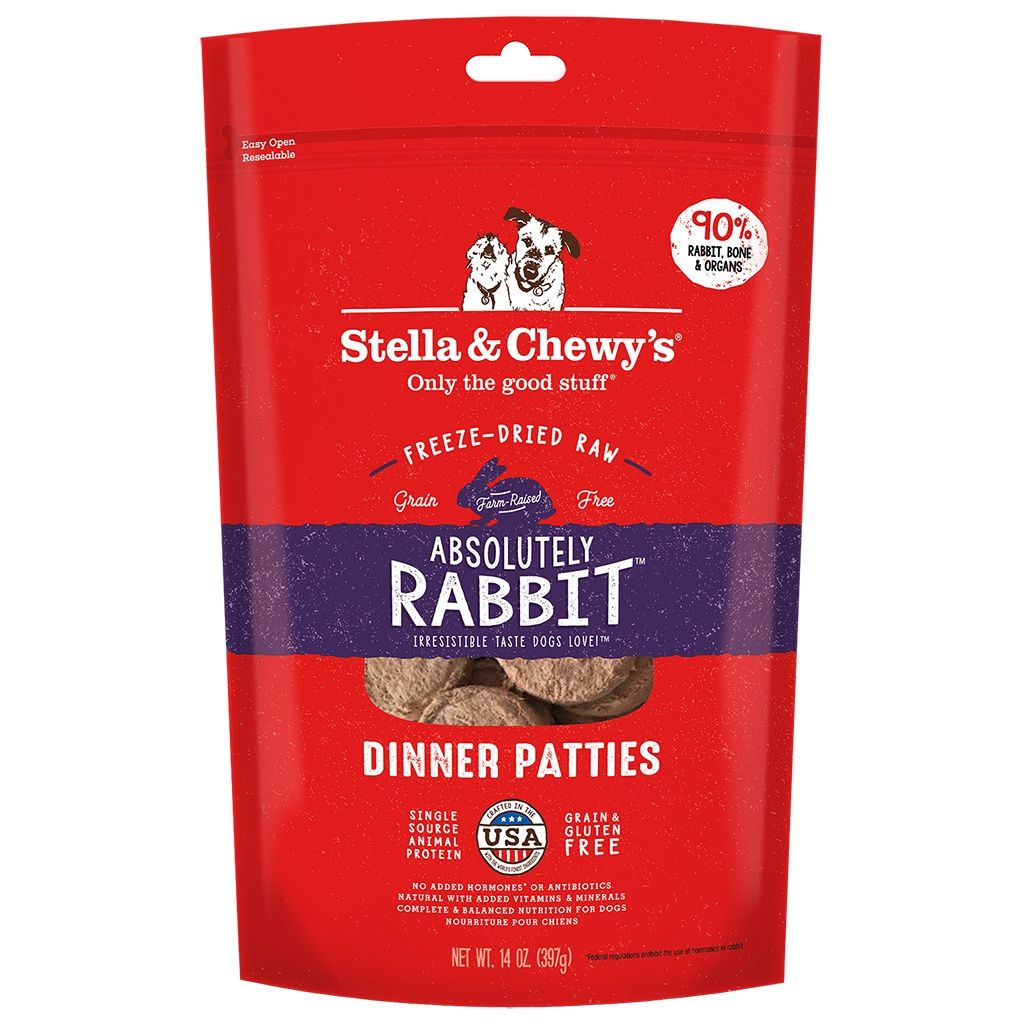 Stella &amp; Chewy's - Freeze Dried Raw - Absolutely Rabbit Dinner  - 14oz
