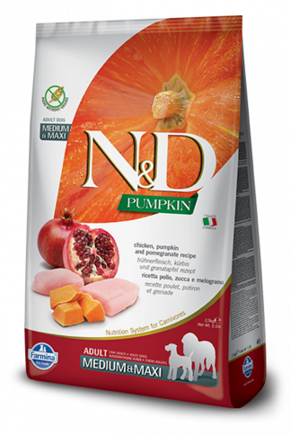 Farmina N&amp;D - Pumpkin Chicken Pomegranate Med Maxi Adult - 2.5kg