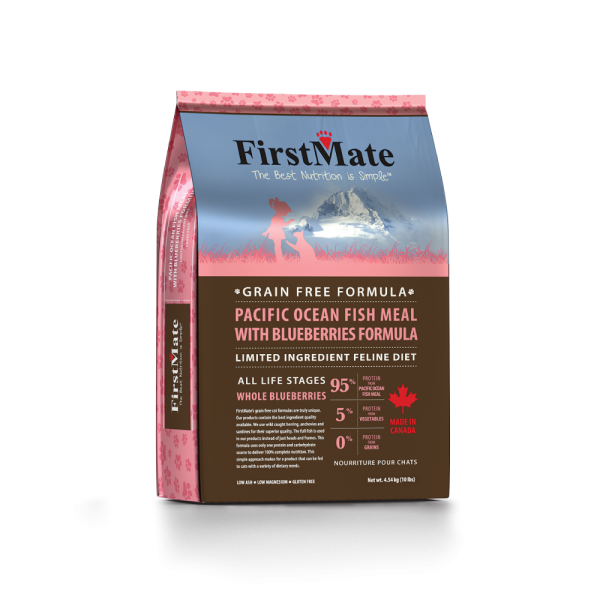 FirstMate -Ocean Fish Grain Free with Blueberries Dry Cat Food - 10lbs