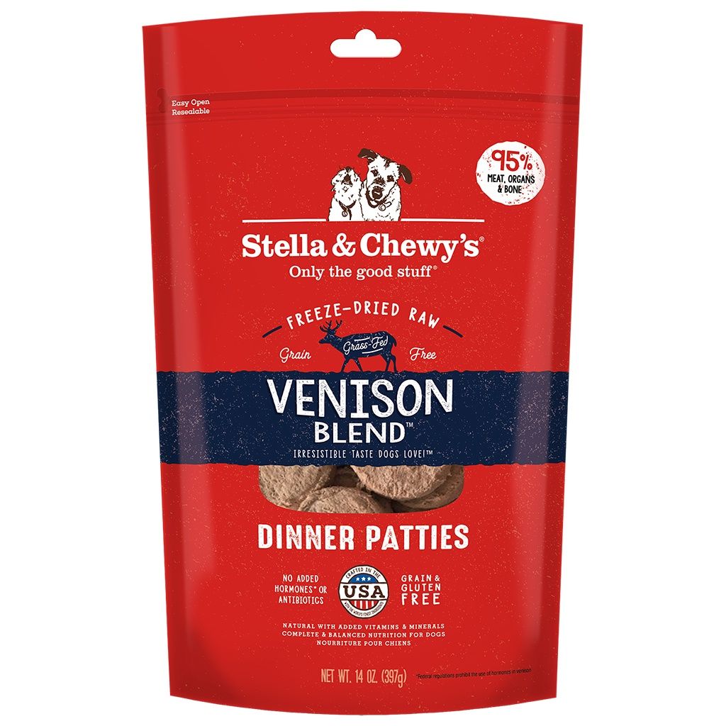Stella &amp; Chewy's - Freeze Dried Raw - Venison Blend Dinner Patties - 14oz