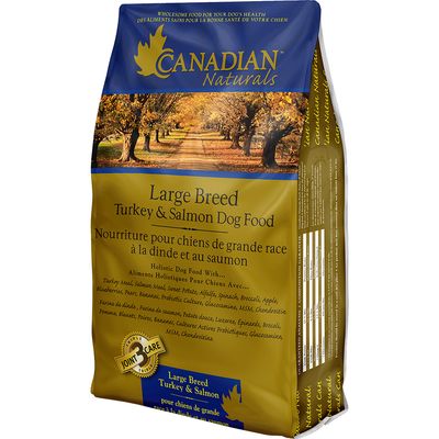 Canadian Naturals - Large Breed Turkey &amp; Salmon Dry Dog Food - 30lbs
