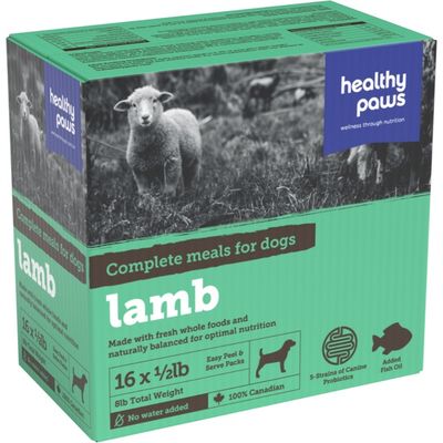 Healthy Paws - Frozen Complete Dinner Lamb - 8LB