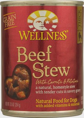 Wellness Canned Dog Food Beef Stew with Carrots and Potatoes