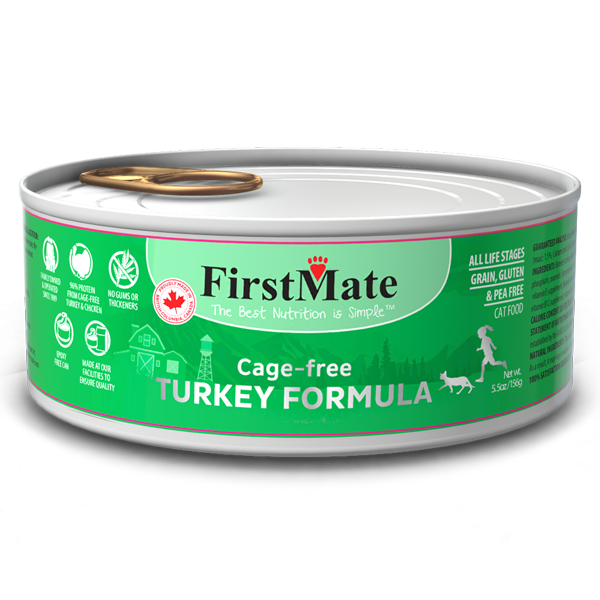 FirstMate - Grain Free Wild Turkey Formula Wet Cat Food - 5.5oz