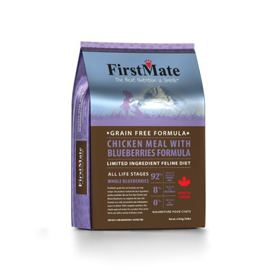 FirstMate - Limited Ingredient Diet Gluten Free Chicken/Blueberries Dry Cat Food - 10lbs