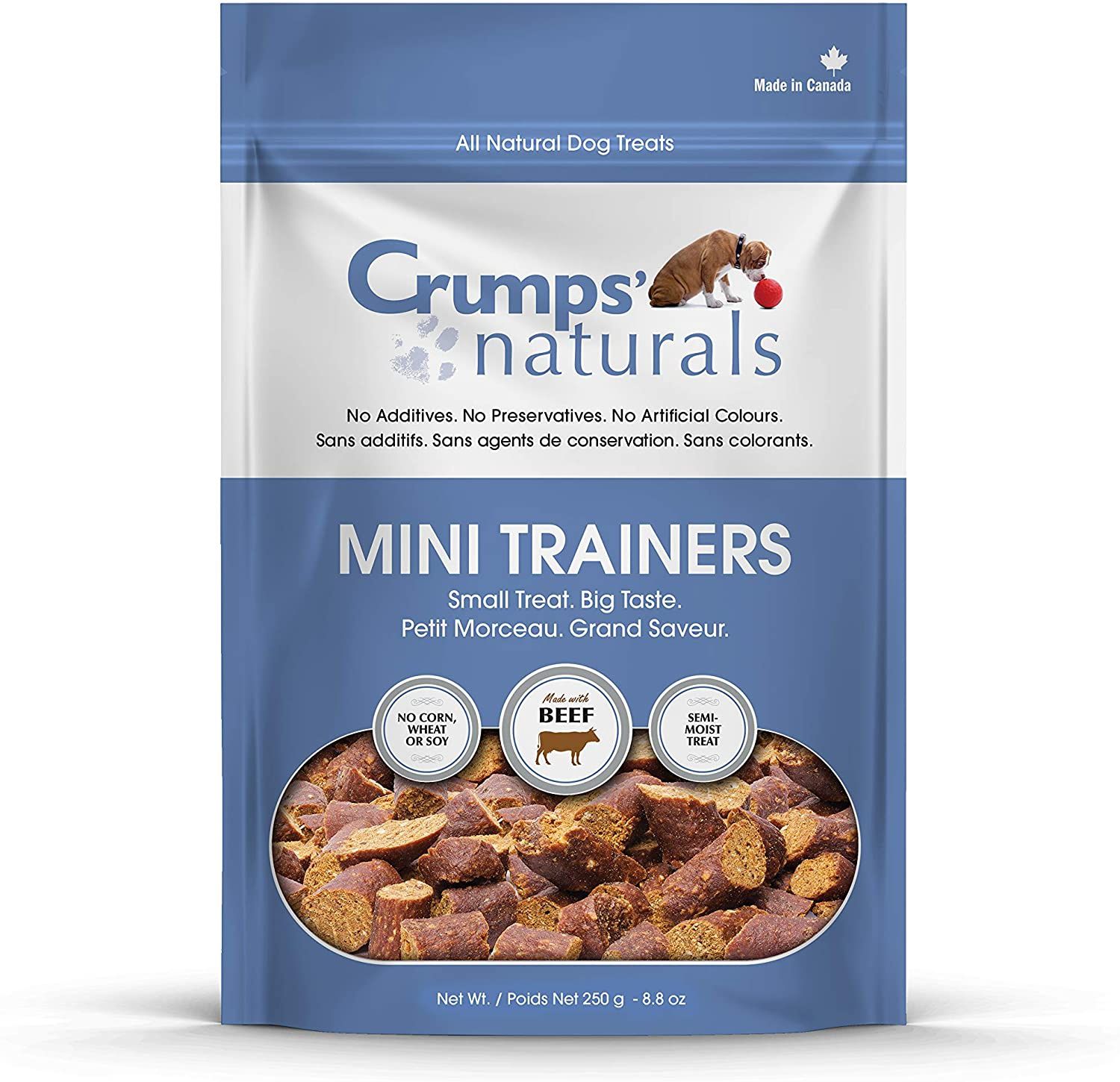 Crumps Naturals -  Mini Trainers Semi-moist Beef - 4.2oz