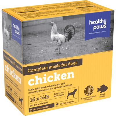 Healthy Paws - Frozen Complete Dinner Chicken - 8LB