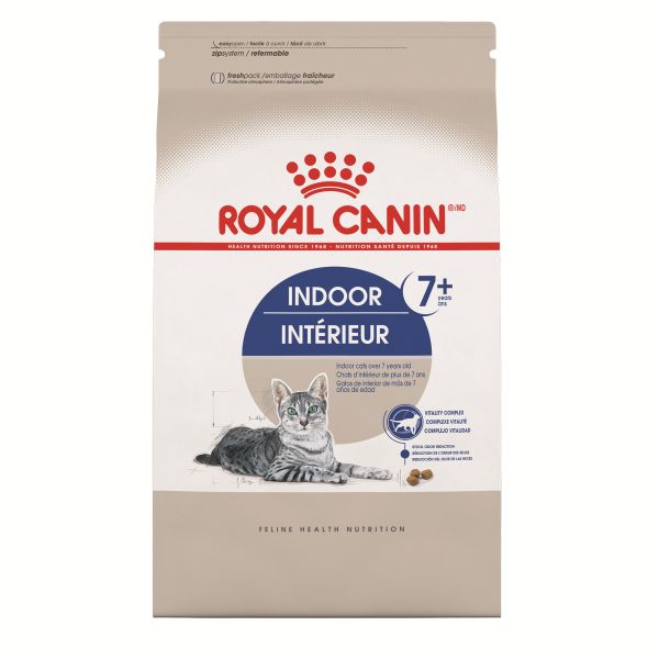 Royal Canin - Indoor 7+ Dry Adult Cat Food -5.5lbs