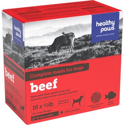 healthy Paws - Frozen Complete Dinner Beef - 8LB