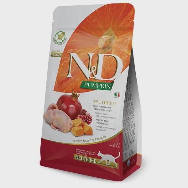 farmina - N&amp;D Pumpkin Cat Quail Adult - 1.5kg