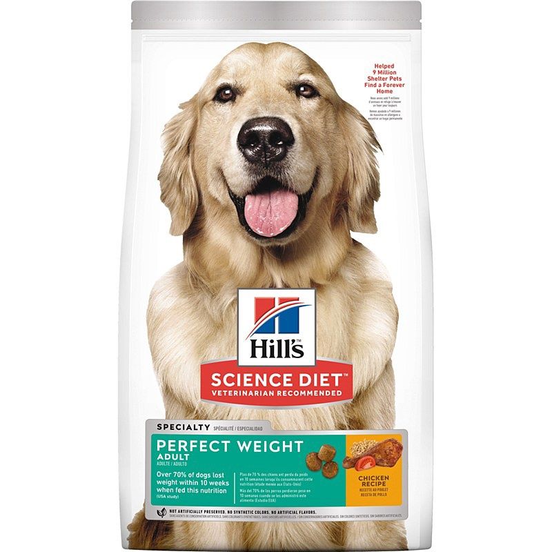 Hill's - Science Diet Adult Perfect Weight Chicken Recipe Dry Dog Food - 4lbs